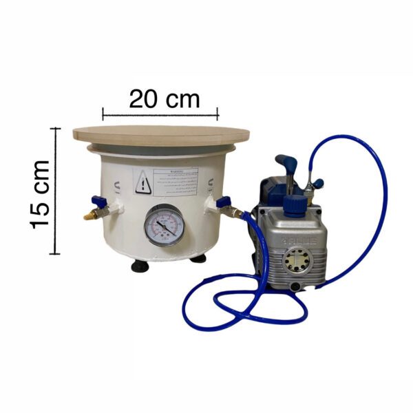 دستگاه حباب گیر نیمه صنعتی(وکیوم)-قیمت دستگاه حباب گیر ارزان رزین سیلیکون